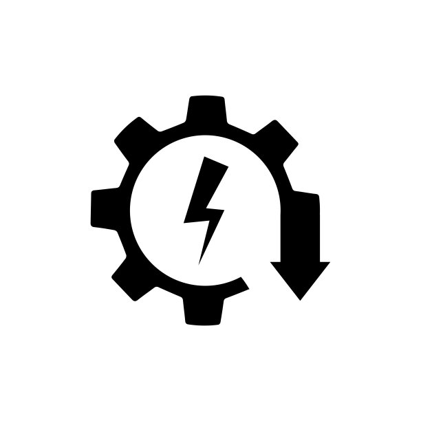 节能技术。矢量图标隔离在白色背景。图片下载