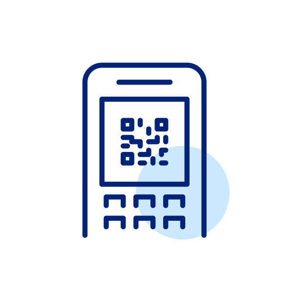 支付终端上的二维码。非接触式支付方式。像素完美的图标图片下载