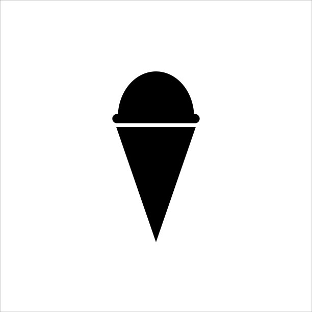 冰淇淋图标矢量插图符号图片下载