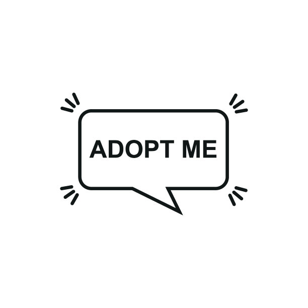 采用图标矢量插图。在孤立的背景下收养宠物。采用短语符号概念。图片下载