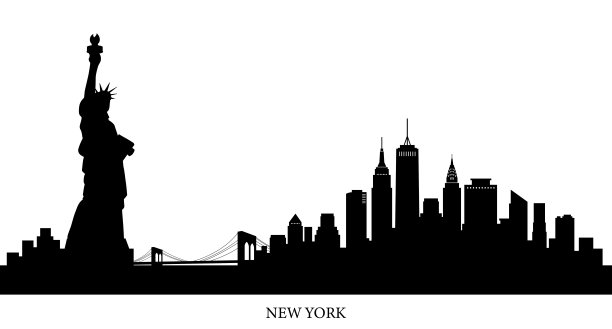 背景材料来自美国纽约的城市景观图片下载