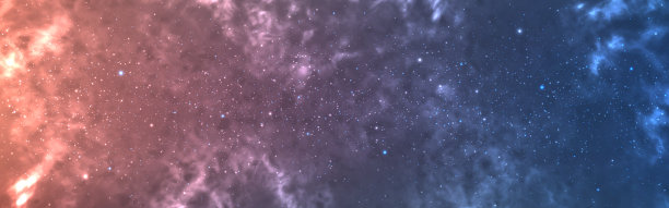 宇宙背景。繁星般的星云散发着神奇的光芒。宽广的色彩空间纹理。明亮的宇宙壁纸。逼真的星尘效果。闪闪发光的渐变天空。矢量图图片下载