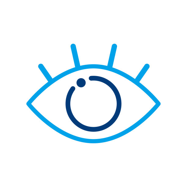 眼睛图标标志矢量设计插图图片下载