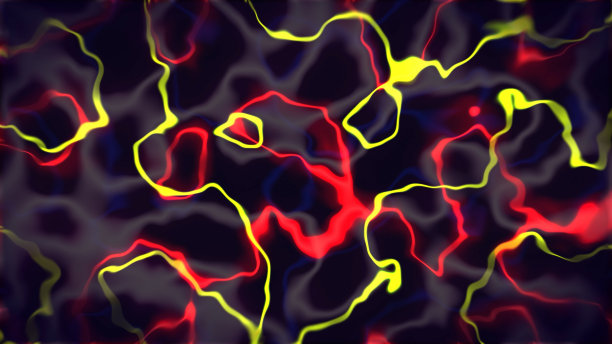 4k多色霓虹线抽象背景图片下载