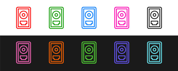 设置线CD磁盘奖励在框架图标孤立的黑白背景。现代仪式。最好的卖家。音乐奖杯。向量图片下载