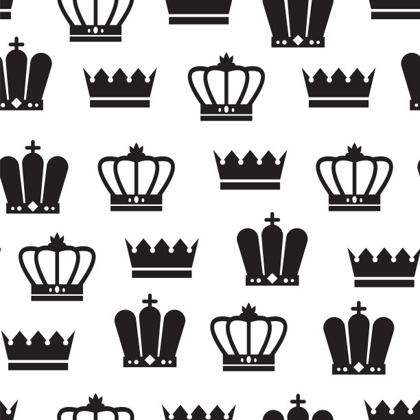 太子妃无缝花纹背景概念。矢量平面图形设计插图图片下载