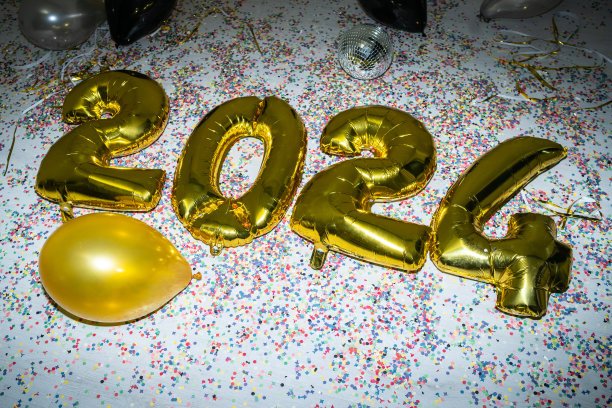 新年派对气球图片下载