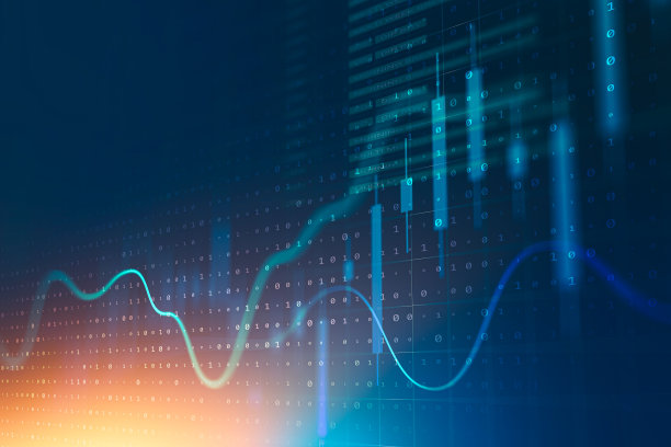 二元本质抽象背景。科技与金融的数字和谐图片下载