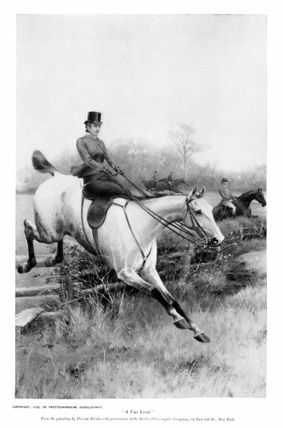 女人跳过篱笆，托马斯·布林克斯的《公平的领先》，艺术史图片下载