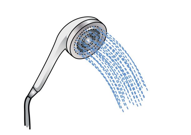 房子家庭浴室更衣室淋浴喷头洗澡图片下载