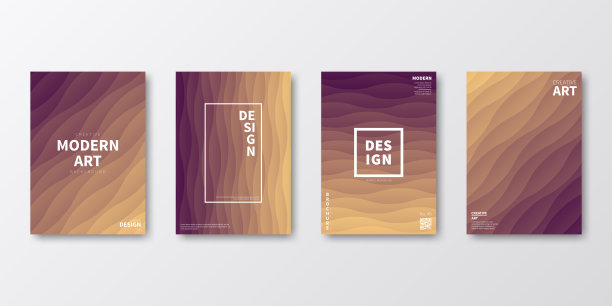 宣传册模板排版，棕色封面设计，商业年报，传单，杂志图片下载