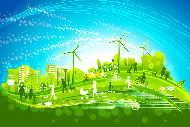 绿色城市图片下载