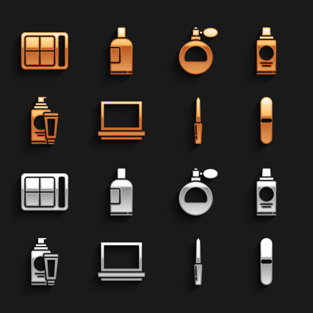 把粉底和洗发香波装在镜子里图片下载