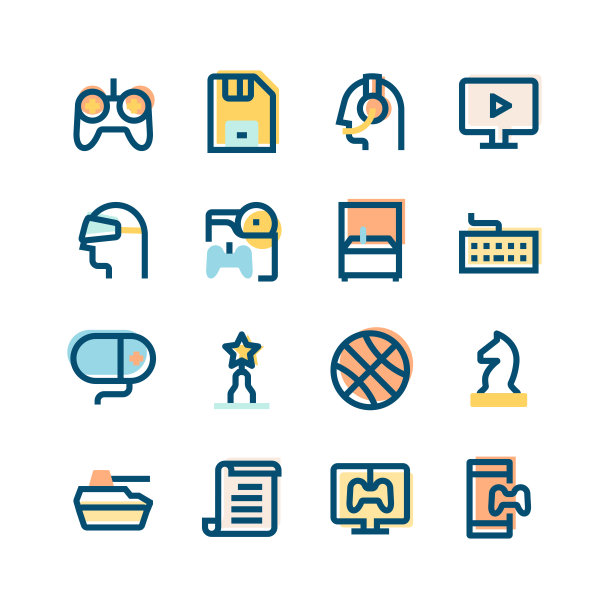 电子游戏图标集图片下载