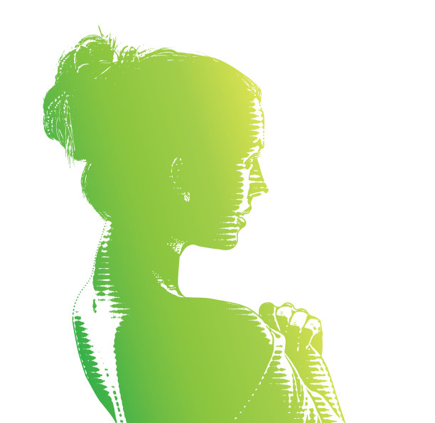 雕刻性感女人的剪影图片下载