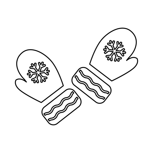 圣诞手套图标图片下载