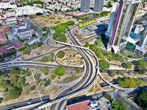 迷人的高空鸟瞰图:立方体小瓶分销商哈利斯科州图片下载