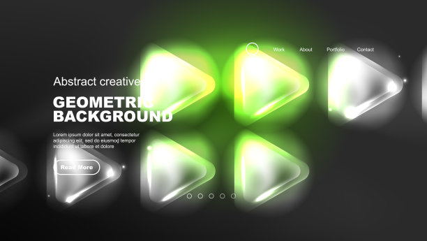 抽象背景登陆页几何形状图片下载