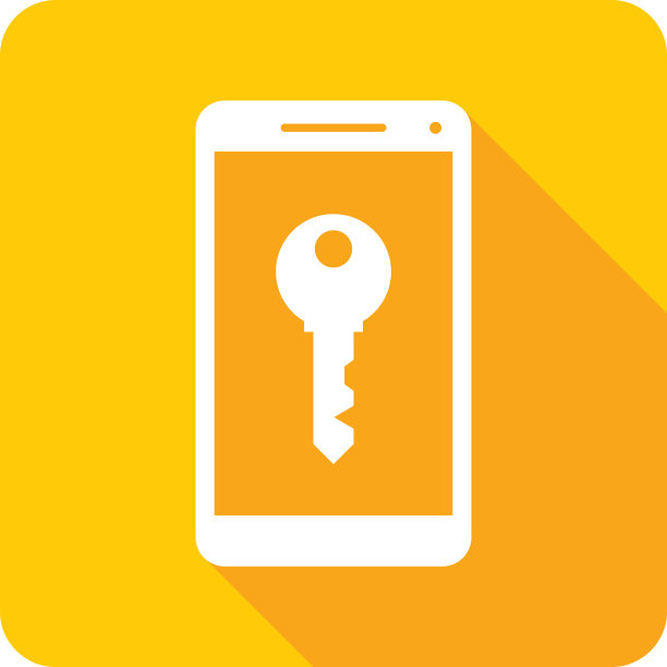 关键智能手机图标剪影图片下载