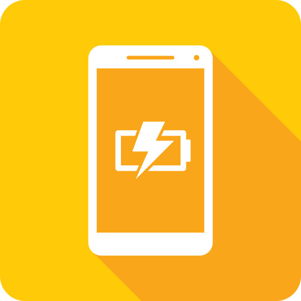 电池充电智能手机图标剪影图片下载