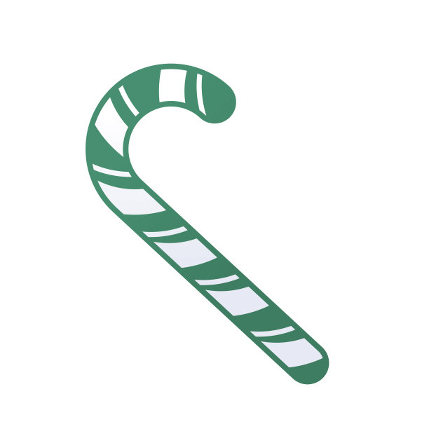 可爱的彩色圣诞节图标 - 拐杖糖图片下载