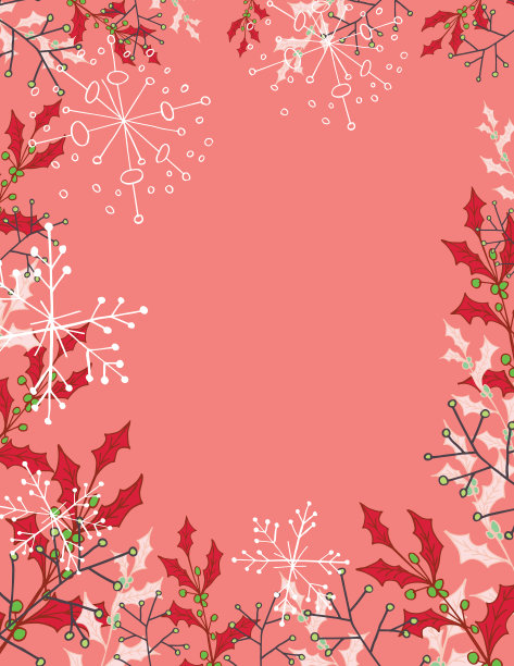 圣诞节边界模板图片下载