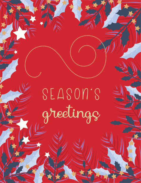 圣诞民间艺术模板图片下载