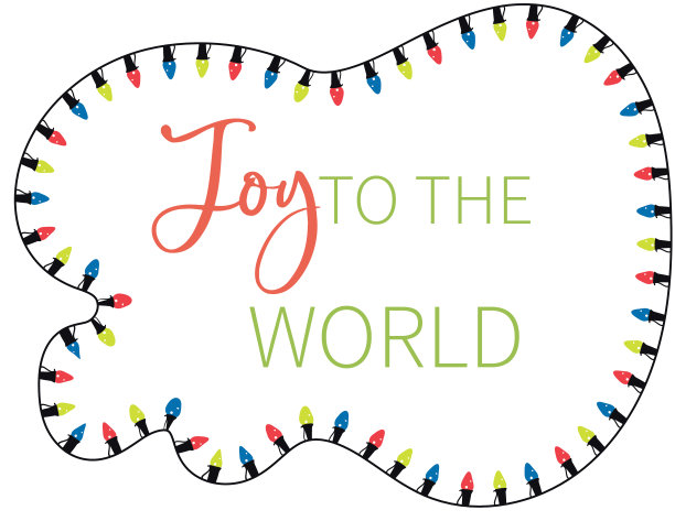 可爱的圣诞灯与节日文字在透明的基础上图片下载