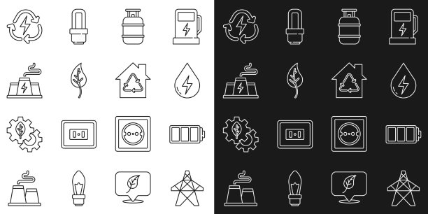 集线电塔蓄电池水能图片下载