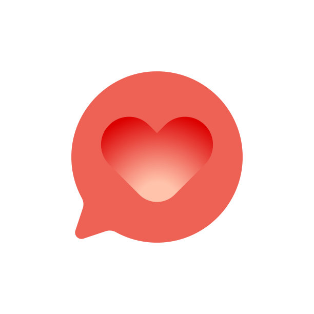 心的形状上说话气泡图片下载