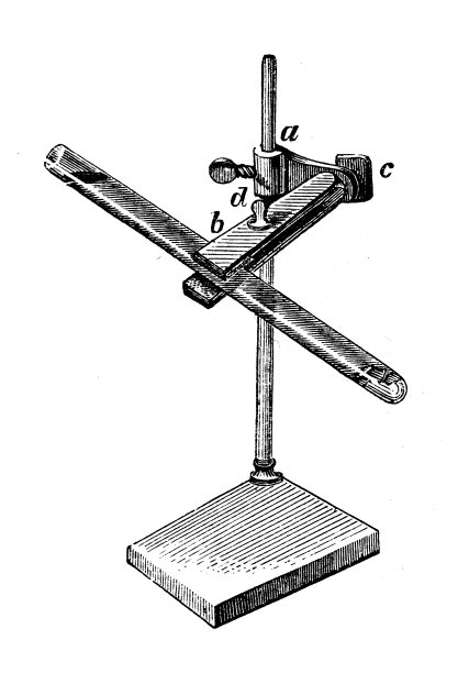 古董插图、物理原理与实验、热与温度:水的导热系数图片下载