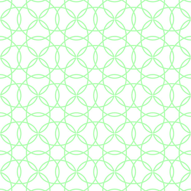无缝抽象背景图案-绿色壁纸-矢量插图图片下载