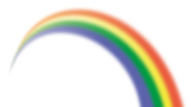 彩色彩虹插图和白色背景图片下载