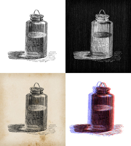 科学发现的古玩插图:养鱼图片下载