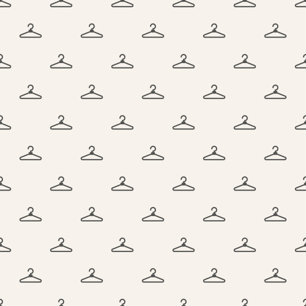 服装衣架无缝图案图片下载