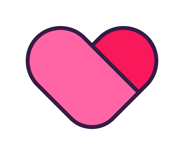 彩色爱心形状图片下载