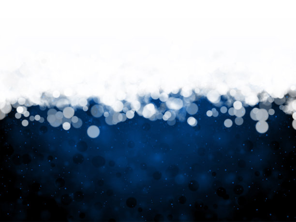 白色褶边的雪和闪闪发光的顶部边缘空灵闪亮的充满活力的深海军蓝水平闪光的节日圣诞背景就像照明的圣诞灯图片下载