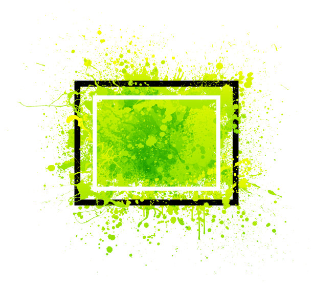 绿色枯燥乏味的框架图片下载