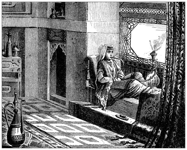 古董插图:格鲁吉亚妇女图片下载