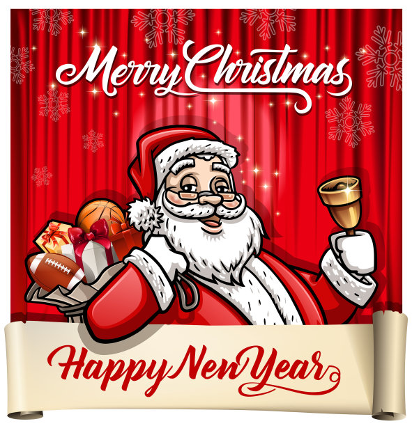 圣诞老人舞台图片下载