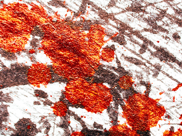 抽象的垃圾纹理或背景墙。白、红端黑。图片下载