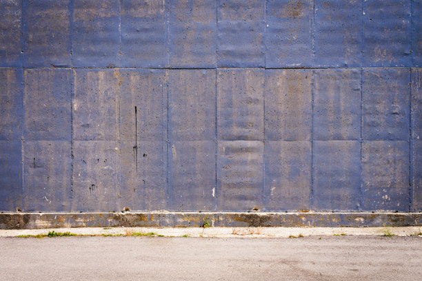 蓝色色调的水泥板纹理背景的视图。图片下载