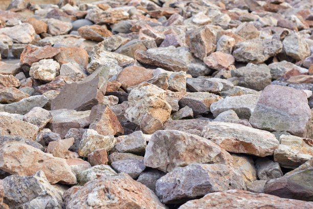 一组不同类型的岩石图片下载