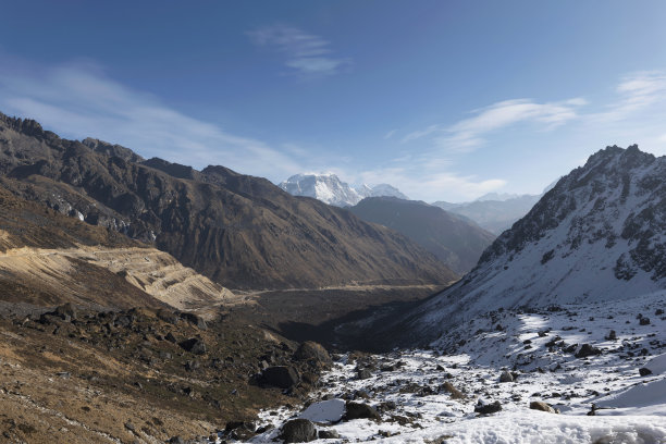 Kala Patthar是锡金的一座山峰，是徒步旅行的热门景点，可以欣赏到喜马拉雅山脉的壮丽全景。图片下载