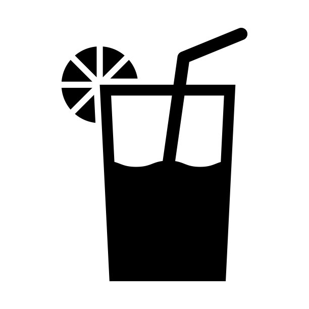 新鲜果汁矢量字形图标为个人和商业用途。图片下载