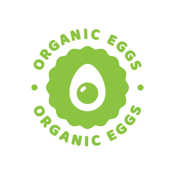 有机鸡蛋载体标签图片下载