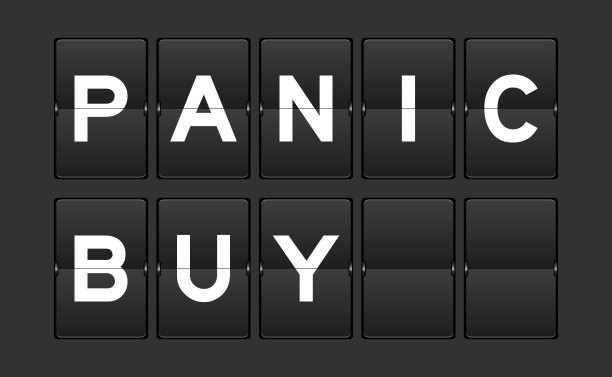 黑色模拟翻转板与文字抢购灰色背景图片下载