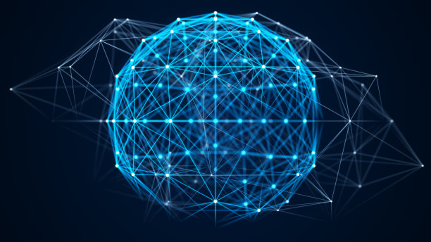 粒子和线的球体。未来的数字技术。网络或连接。抽象的点和线的背景。大数据。科学背景。三维渲染图片下载