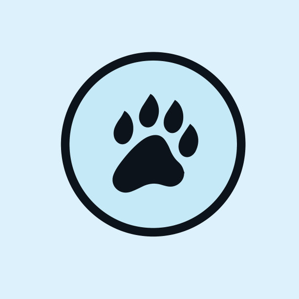 狗爪风格的狗爪标志和图标设计的集合图片下载