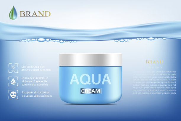 瓶装水霜。向量模型图片下载